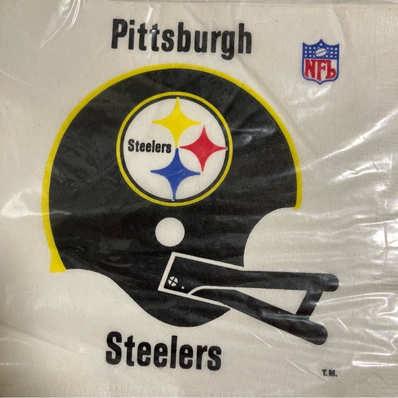 NEW Vintage NFL Pittsburgh Steelers All-Pro Souvenirs Party Napkins Lot 2 Sealed - Picture 3 of 5